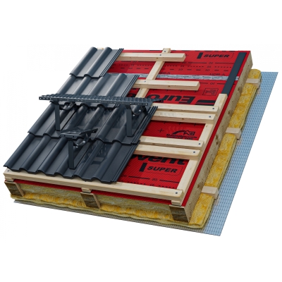 Ława kominiarska WEST do dachówki Betonowej - Cementowej z gumą zabezpieczającą EPDM - 80 cm